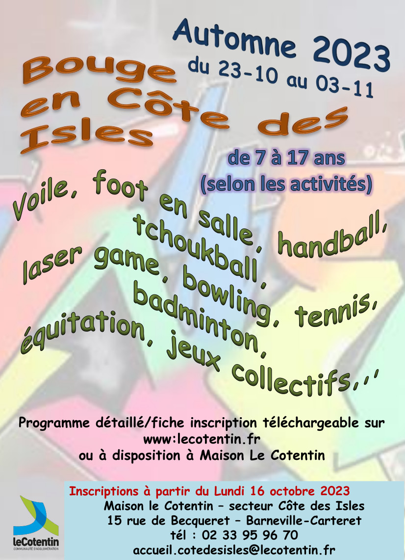 VACANCES AUTOMNE 2023