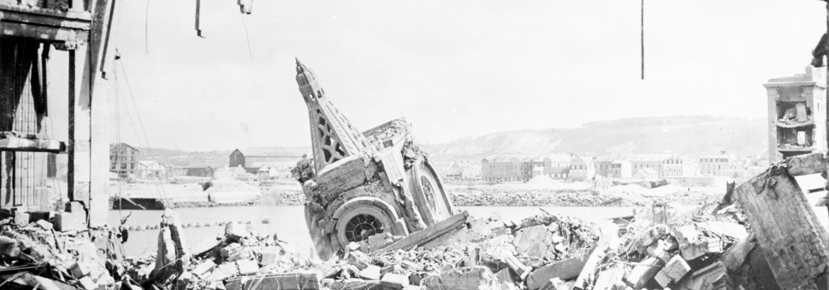 Les ruines de la gare maritime Cotentin