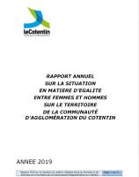 Couverture Rapport 2019 égalité hommes/femmes