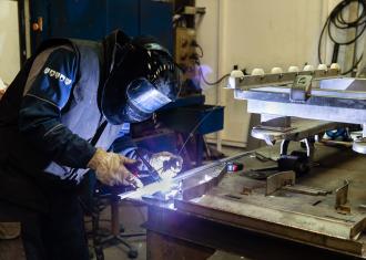 Soudeur sur une Zone d'Activité Economique du Cotentin