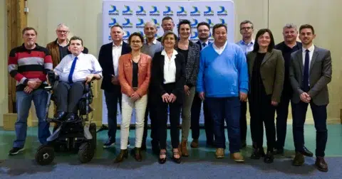 Le nouvel exécutif de la Communauté d'Agglomération du Cotentin, élu lors du conseil communautaire du 7 avril 2026.