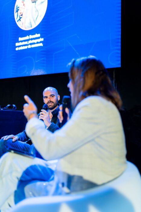 François Dourlen, réalisateur et photographe, interviewé lors de la table ronde de l'Afterwork étudiant