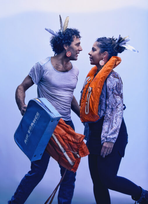 Duo Bonbon Vodou sur scène lors d’un spectacle musical