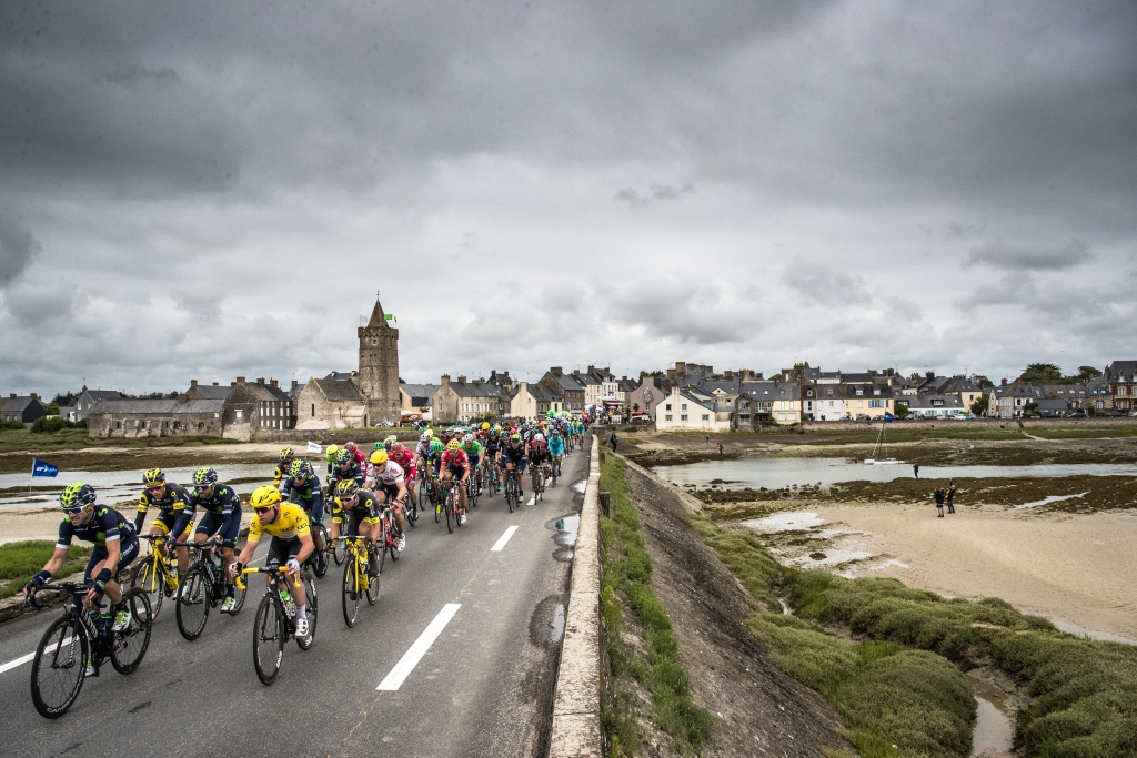 Tour de France à Portbail-sur-Mer, dans le Cotentin, en 2016